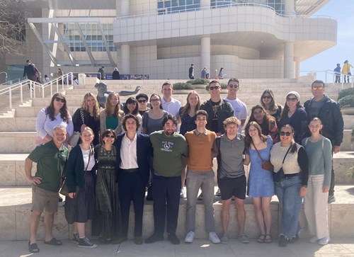 Concordia students at the Getty Center